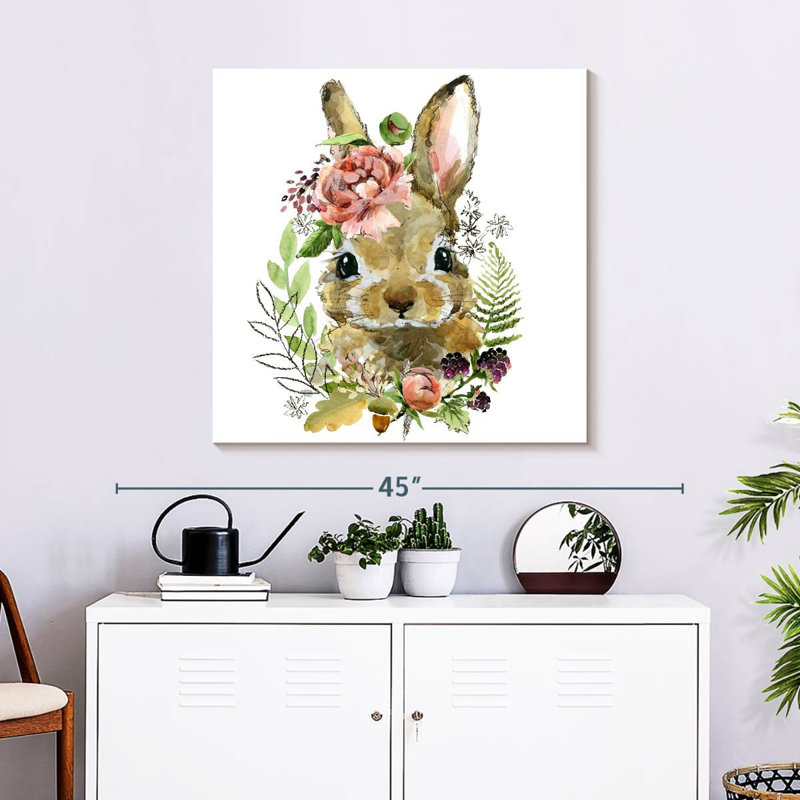 Crowle Cute Spring Bunny, 30" H x 30" W