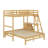 Twin Over Full Bunk Bed With Built-In Desk And Three Drawers-349565530