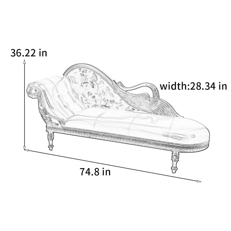 Chaise en bois massif sculpté, Orienté à gauche (vu de face)