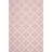 Milltown Hand Woven Flat Weave Wool/Cotton Geometric Rug in Pink/Ivory-1475876049