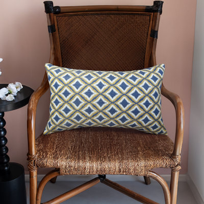 Thomas Collection® Blue Yellow White Geometric Accent Pillow Assorted Sizes