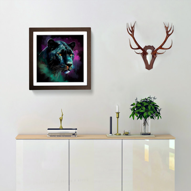 Panther - Framed Print, Walnut