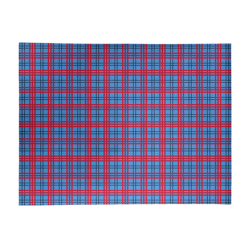 Plaid Indoor Rug, Rectangle 8' x 10'