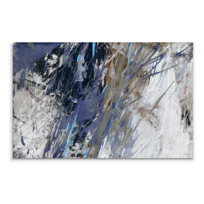« blue noise i », reproduction d’impression, H 12 po x l 18 po x P 1,5 po, Toile tendue