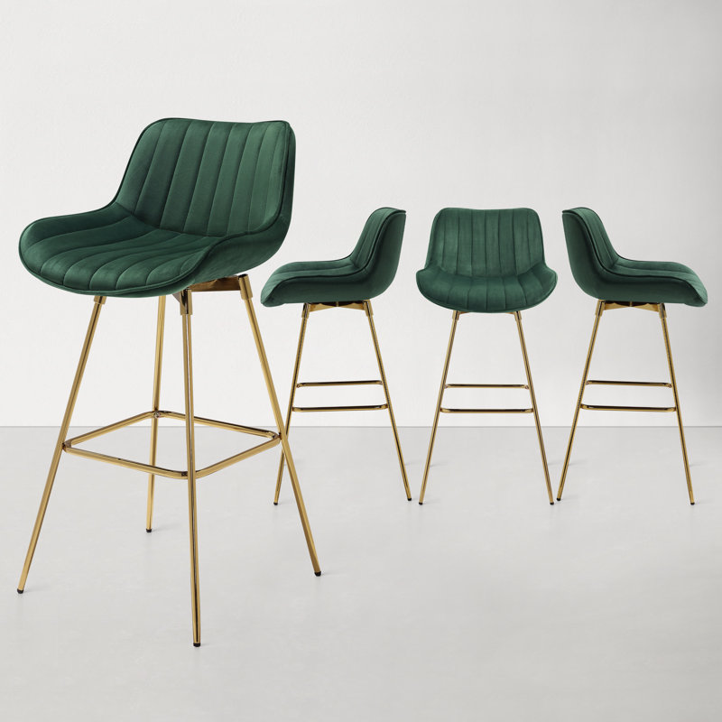 Abingdon 73.5Cm Swivel Bar Stool, Green