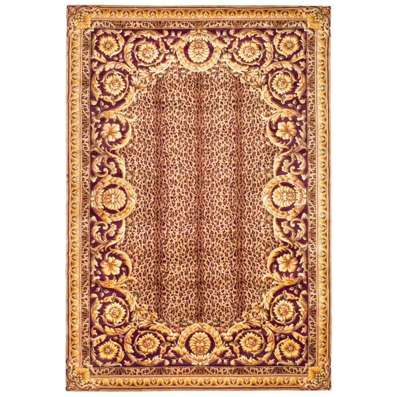 Fl01 Area Rug In Multi, Rectangle 6' x 9'