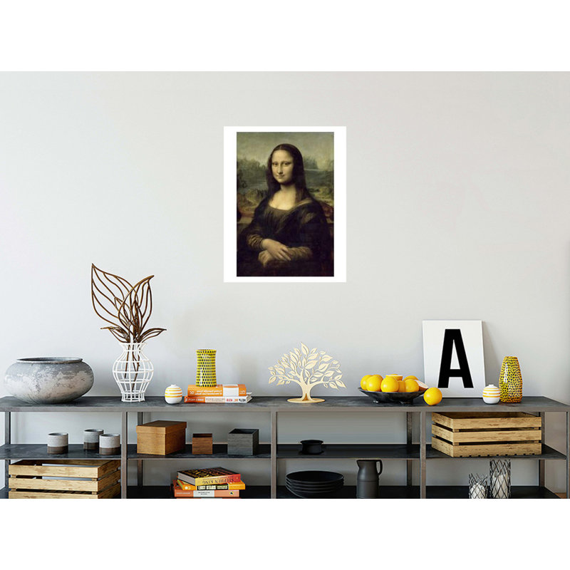 Mona Lisa (La Joconde) par Leonardo Da Vinci - Estampe numérique, H 28 po x l 22 po