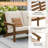 78.74'' Wide Wood Patio Sofa with Cushions