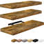  Ensemble de 3 tablettes flottantes avec fixation invisible-1348297459