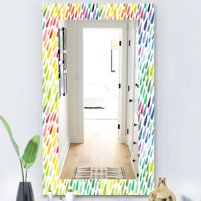 Miroir d’appoint de la collection painting splash, H 39,4 po x l 29,5 po
