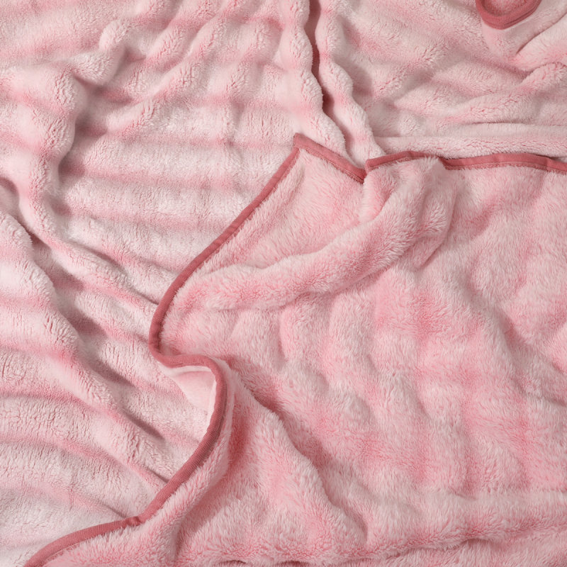 Luxury Bubble Throw Blanket Ultra-Soft Fleece 350 GSM Cozy Warm 200 x 240 cm Elegant Home Décor Sofa Bed Blanket Cream Silver
