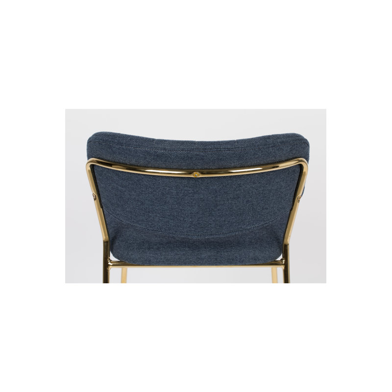 Jolien 26'' Counter Stool, Gold/Blue, Blue