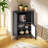 Ebern Designs Side Cabinet With Storage, Modern Free Standing Cabinet, Buffet Sideboard With Metal Base