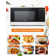 COMMERCIAL CHEF 1.1 Cu Ft Microwave with 10 Power Levels, Small Microwave with Push Button