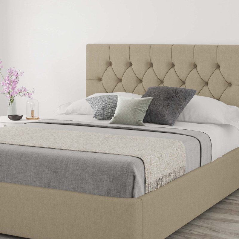 Talcott Upholstered Headboard, Kingsize (5'), Linen Natural