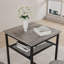 Bar Table, Equipped With 2 Bar Stools , With Backrest And Partition-396701442