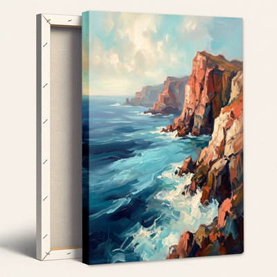 Art mural sur toile Sunlit Red Rock