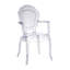 Chaise moderne et transparente (ensemble de 6)