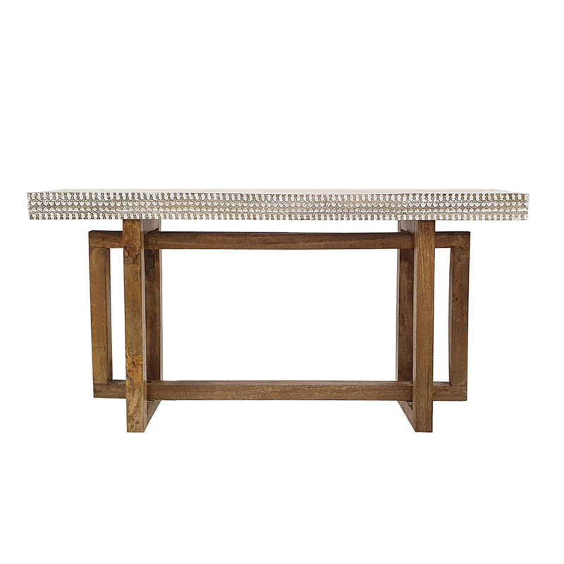 Console en bois massif 55 po Dijank