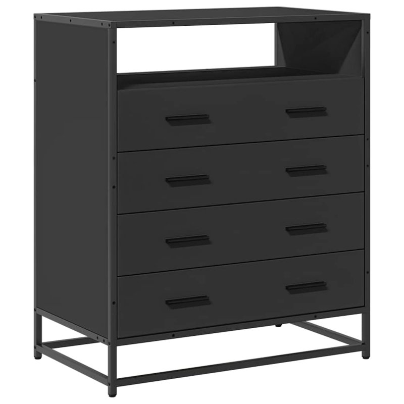 Shuntay Metal Standard Accent Chest, Black