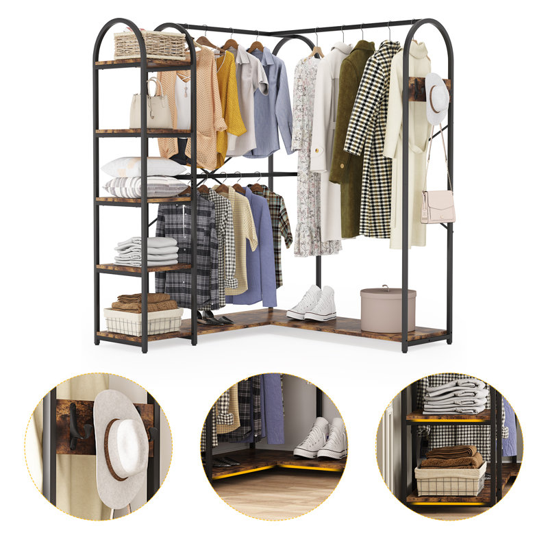 Felic 55.51'' Metal Clothing Rack