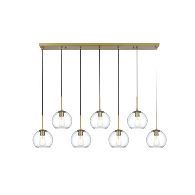 Luminaire suspendu noir 54 po