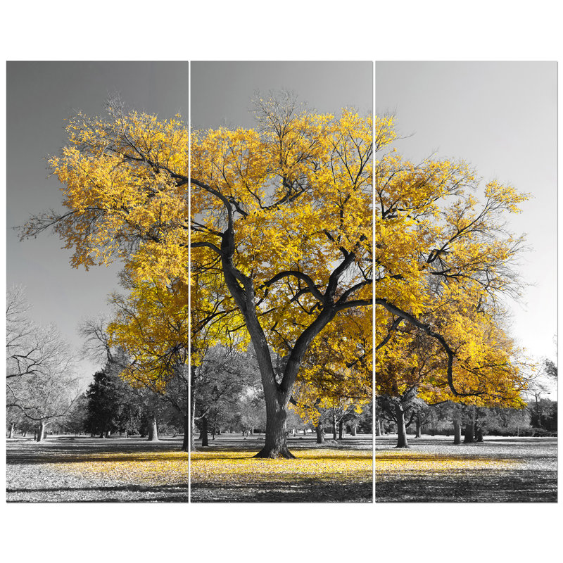 « big golden tree », reproduction de photo à multiples images sur toile tendue