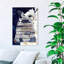 Pensées bleues profondes - Impression sur toile-51240091-51240098
