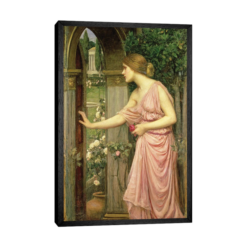 Psyche Entering Cupid's Garden, 1903 by John William Waterhouse - Painting on Canvas, 152.4cm H x 101.6cm W x 3.81cm D