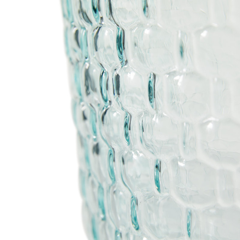 Vase en verre recyclé avec texture de bulle Siebert, H 17 po x l 10 po x P 10 po