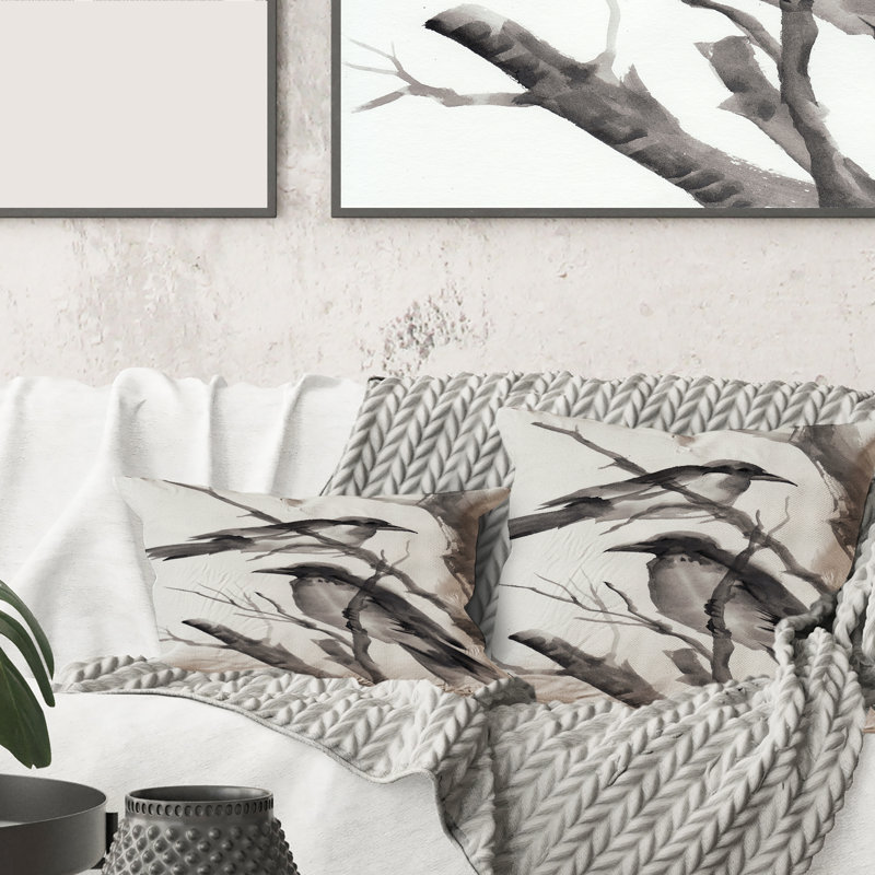 Housse et insert de coussin rectangulaire monochrome