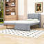 Lit plateforme simple tapissier avec lit gigogne simple et tête de lit-130025223