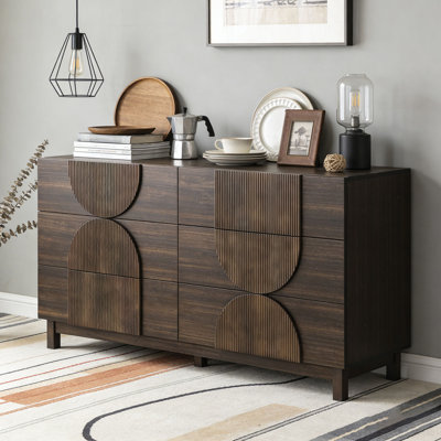 Commode 6 tiroirs pour chambre à coucher