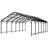 12 x 20 FT Heavy-Duty Metal Carport, Outdoor Car Canopy with Extra Support Poles, UV-Resistant & Waterproof Steel Roof, Wind-Resistant Vehicle Shelter for Cars, Boats, Trucks, Tractors