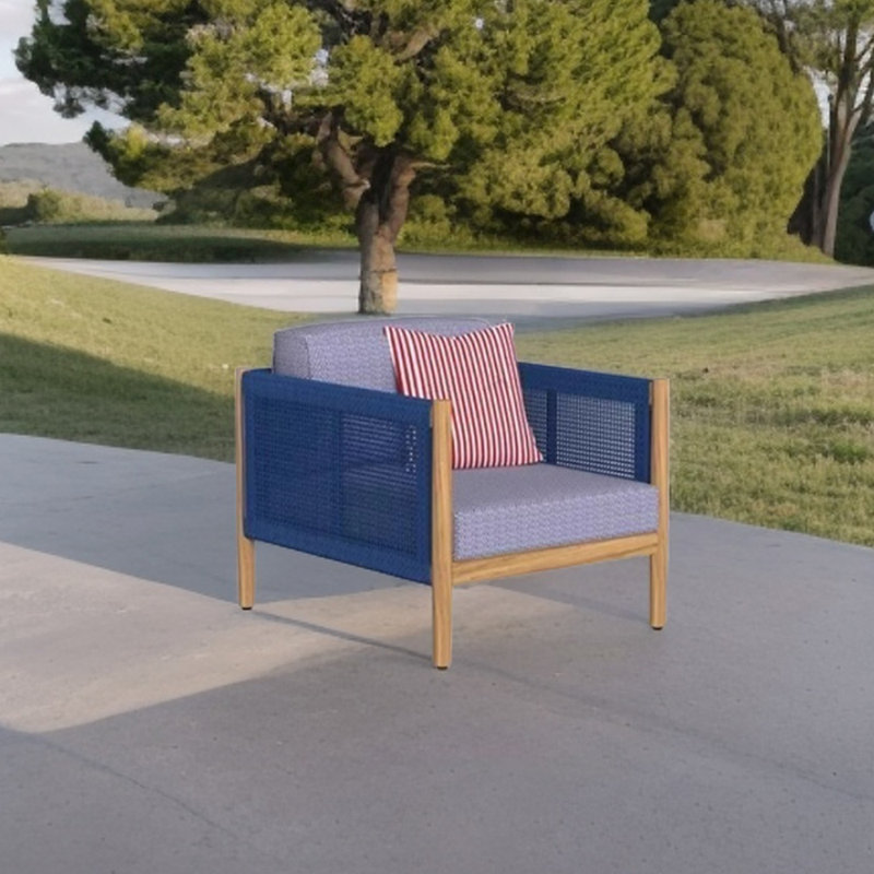 Méridienne d'extérieur Solai, Mauve, Brun / Bleu marine