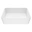 Lavabo de salle de bain rectangulaire fait à la main blanc mat L 18 po x l 14 po x H 5 po Marigold