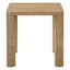 Ensemble de table basse 3 pièces Bryant en chêne clair avec plateau rectangulaire et structure en bois d'hévéa