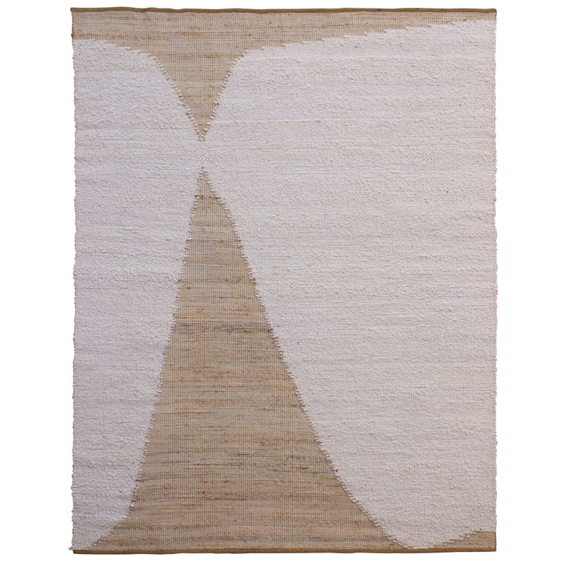 Tapis Fieldstone ivoire, Rectangulaire 8 pi x 10 pi