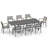  8-Person All-Aluminum Patio Dining Set with Extandable Rectangular Table