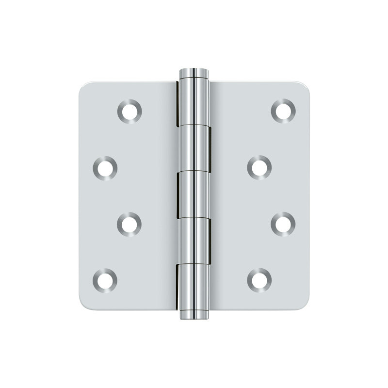 0.8'' x 2.5'' Brass Butt Bearing Hinge, Silver