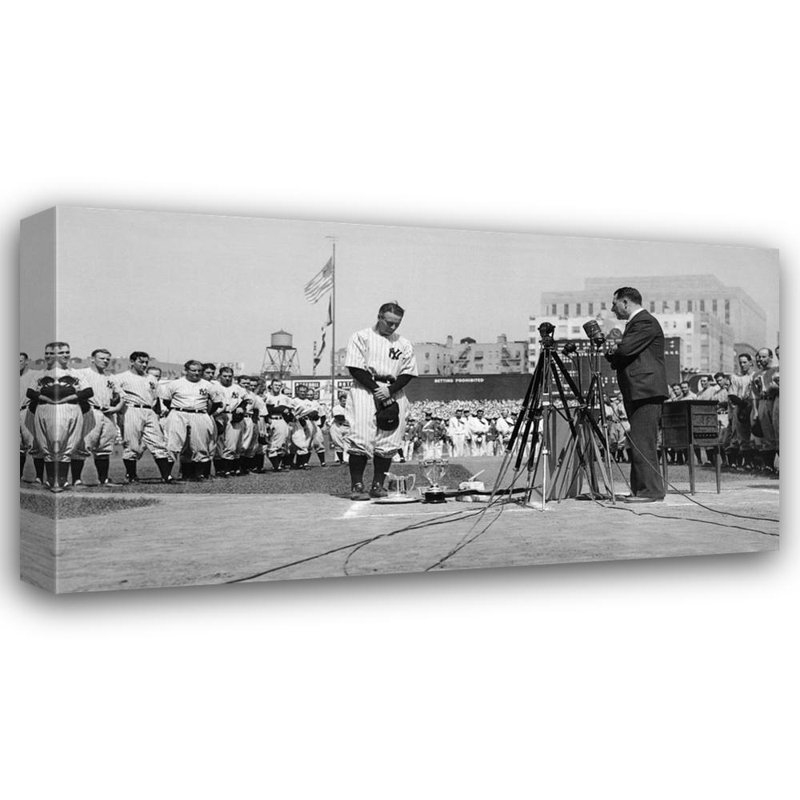 Lou Gehrig Farewell, H 13 po x l 24 po