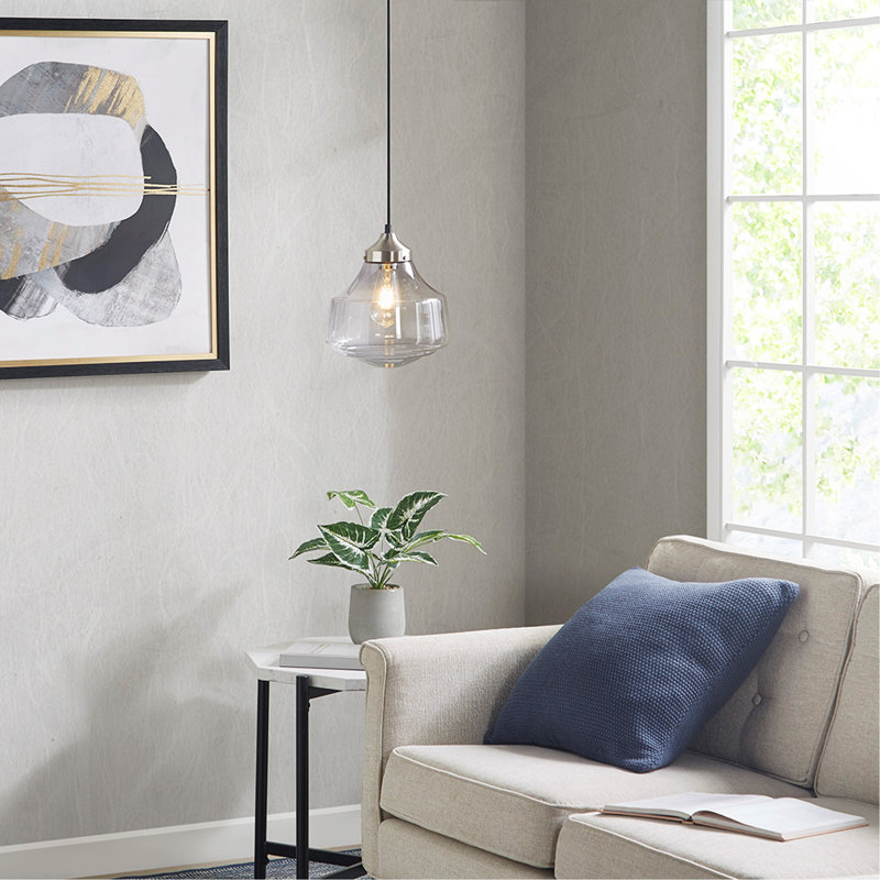 Luminaire suspendu en forme de cloche en orme