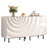 63" Sideboard Buffet Cabinet Set, White, Dining Room