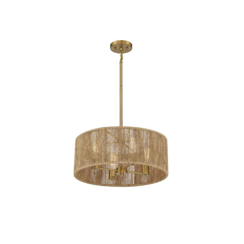 Lustre cylindrique unique à 4 lumières Julep