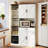 Multifunctional 71" Kitchen Pantry with Charging Station & RGB Lighting, Storage Buffet