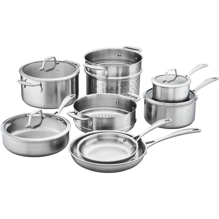 Stainless Steel Cookware Multiclad PRO Triple Ply 12-Piece