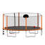 Trampoline 16 pi avec pompe à panier de basketball et échelle avec but de soccer - orange-119337552