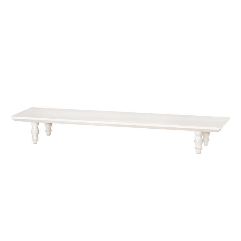 Support pour moniteur Bascum, 40 pouces, Blanc délavé