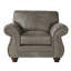 Fauteuil et repose-pieds cloutés Leinster-118022626