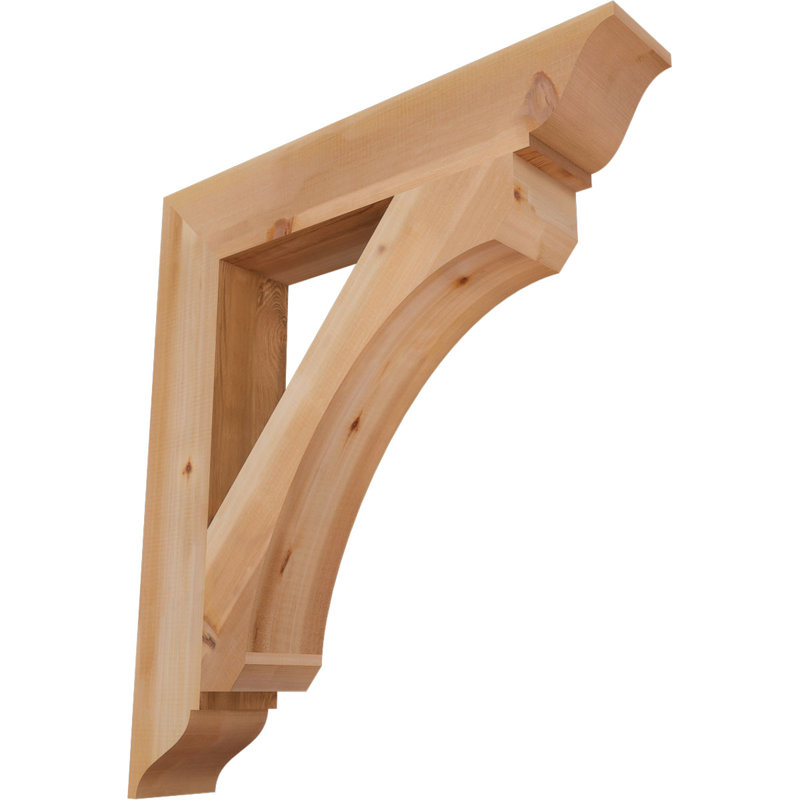Support lisse Legacy, Cèdre rouge, H 38 po x l 5,5 po x P 34 po